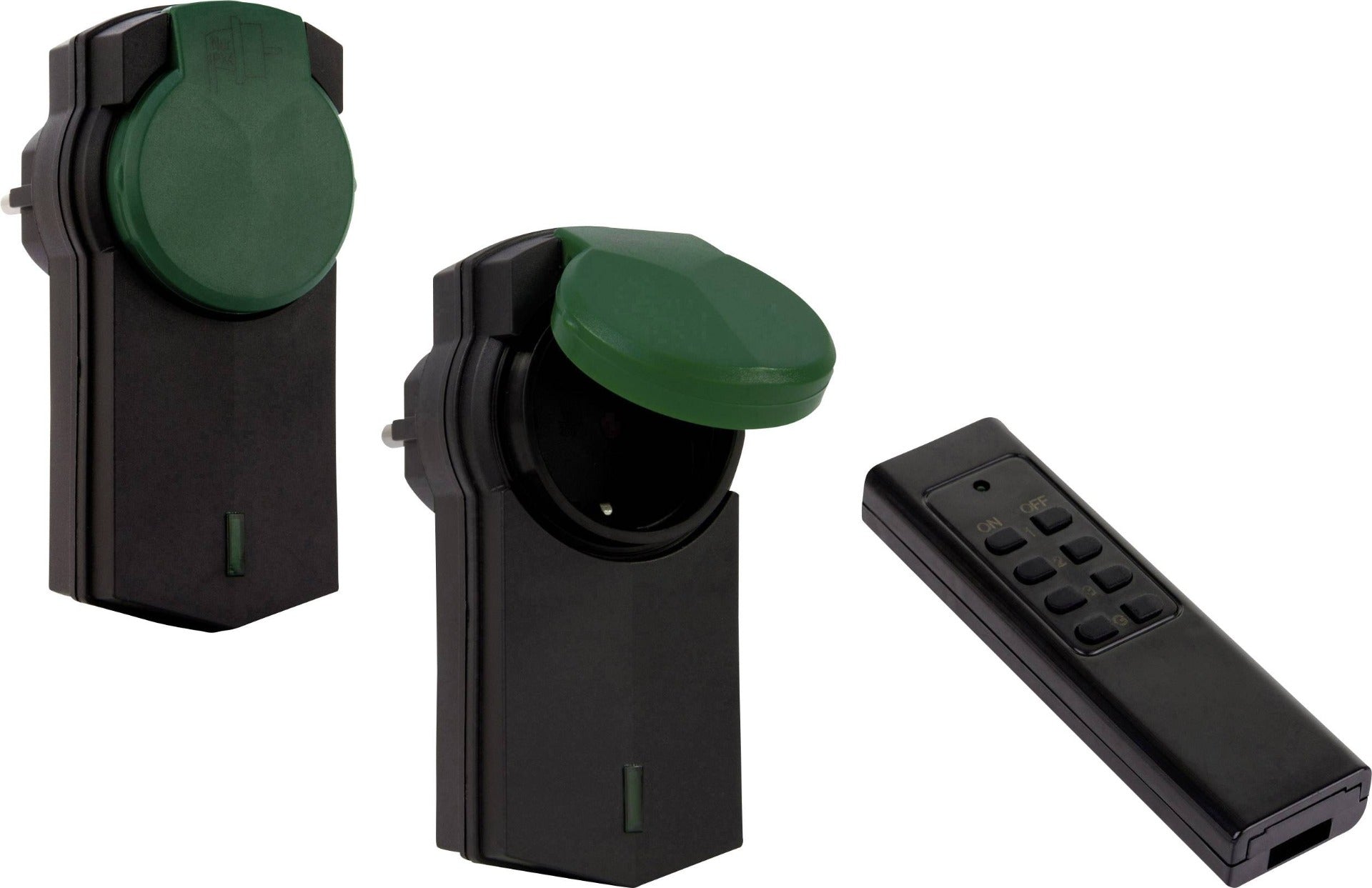 Stekkerdoos voor buiten - afstandbediening - 2 stuks Stekkerdoos voor buiten - afstandbediening - 2 stuks